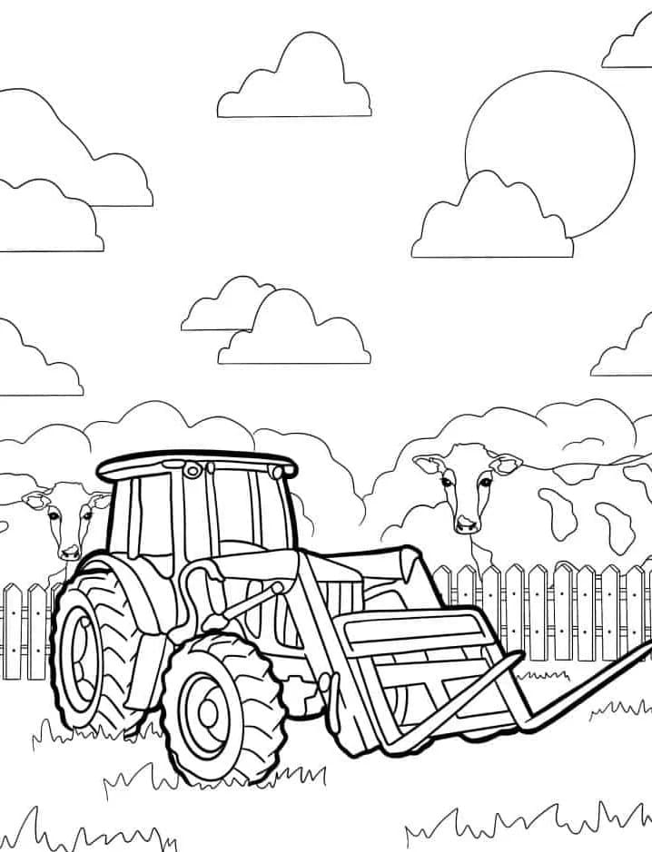 Trattore Normale da colorare