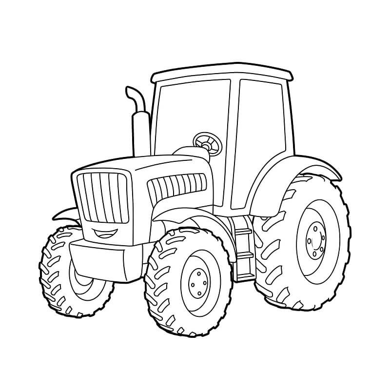 Trattore per Bambini di 2 Anni da colorare