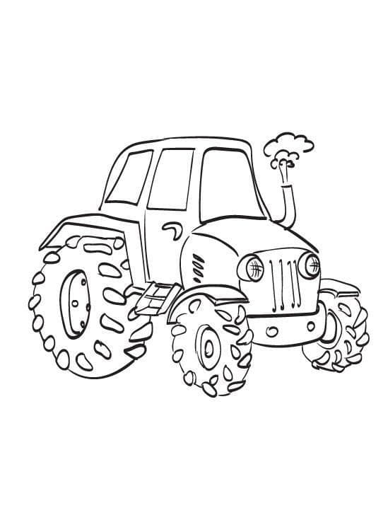 Trattore da colorare