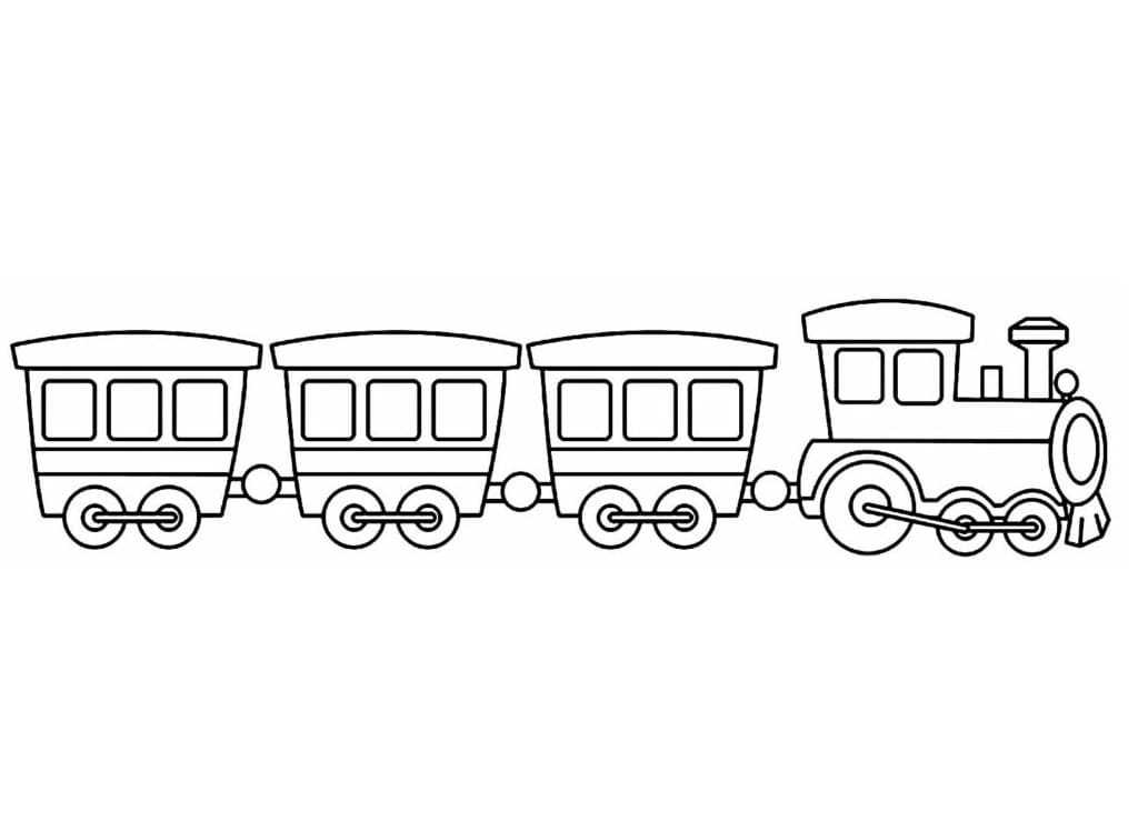 Treno (1) da colorare