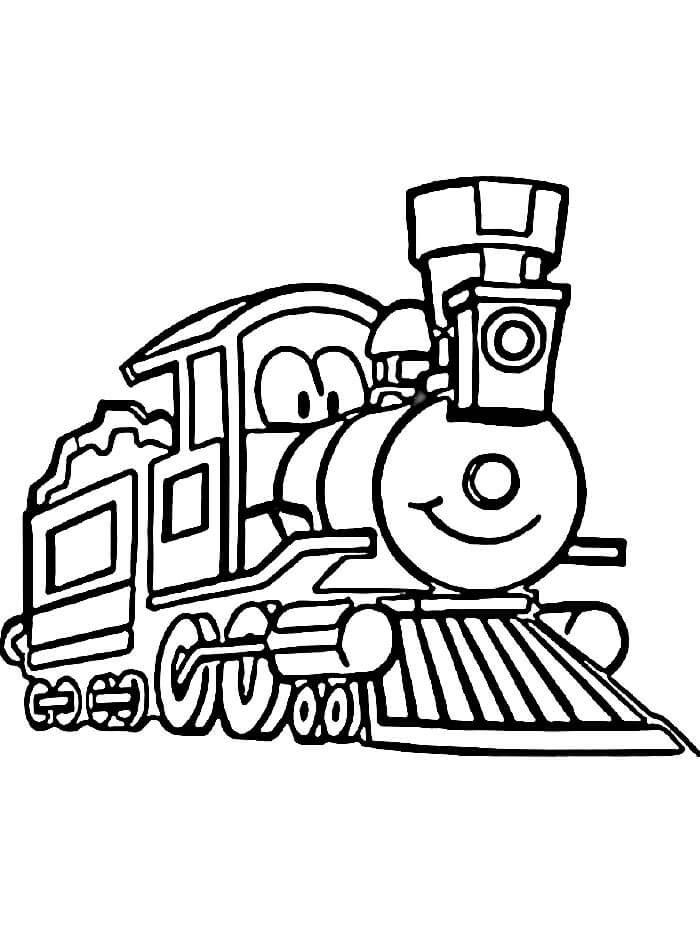 Treno Gratuito Stampabile da colorare