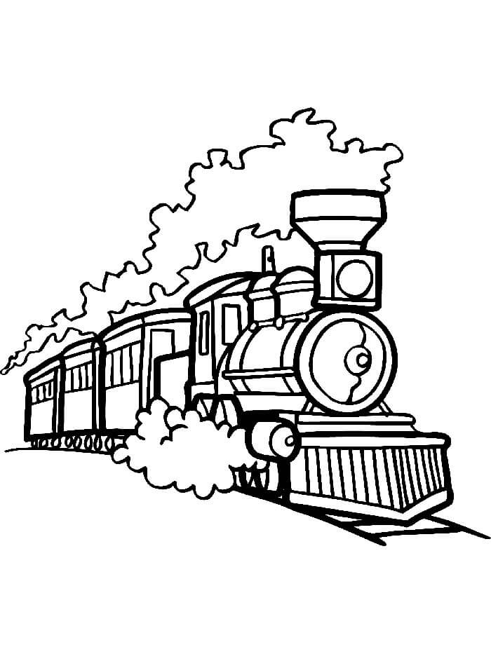 Treno Gratuito per Bambini da colorare