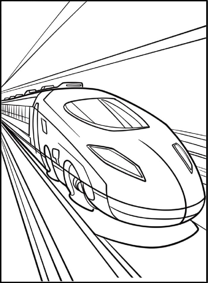 Treno Gratuito da colorare