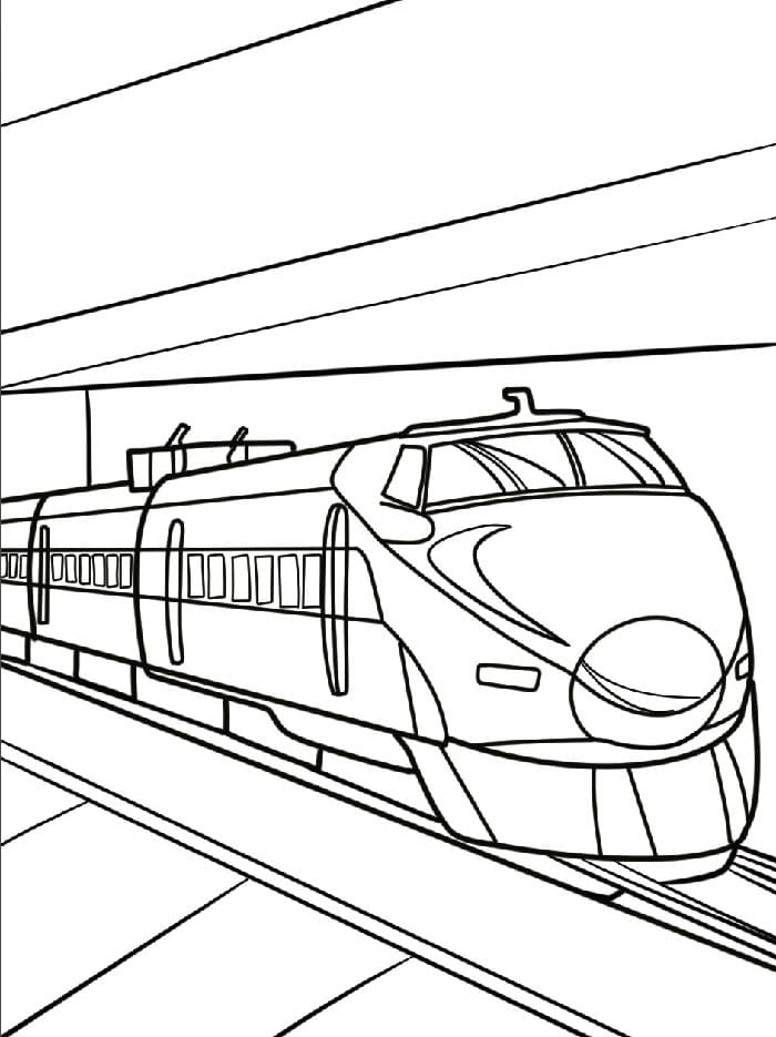 Treno Stampabile Gratuito da colorare