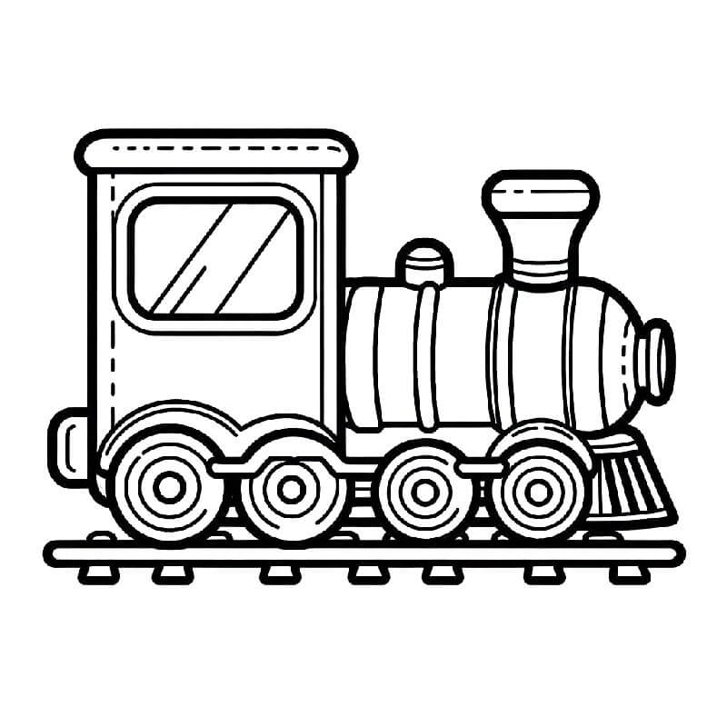 Treno per Bambini di 1 Anno da colorare