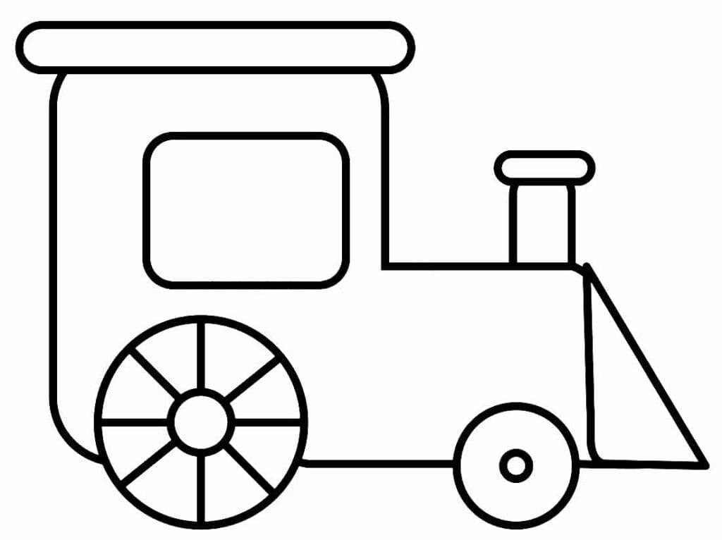 Treno per Bambini di 5 Anni da colorare