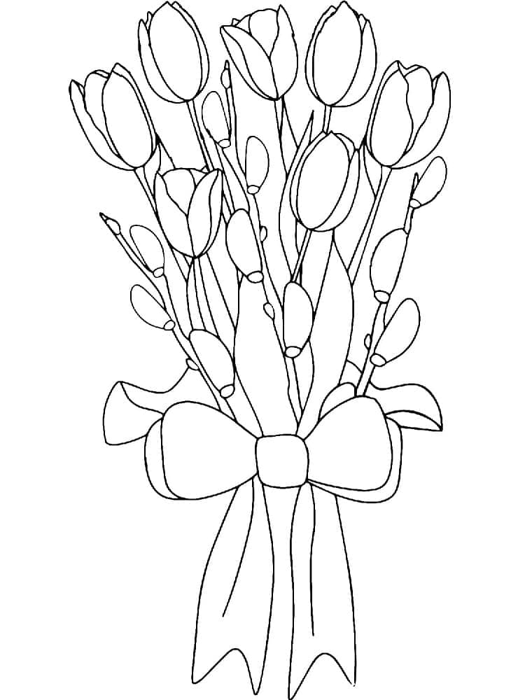 Tulipano Bellissimo da colorare