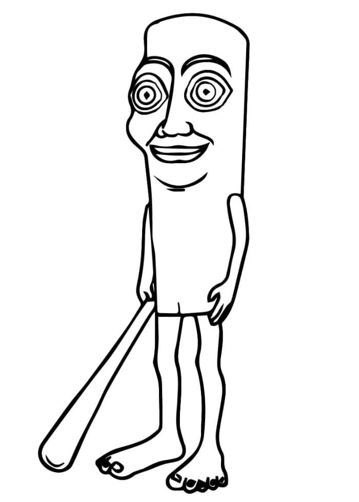 Tung Tung Tung Sahur Brainrot da colorare