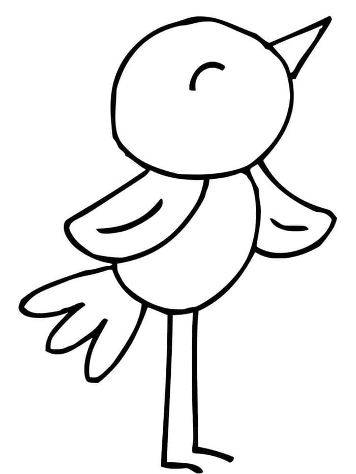 Uccello Gratis da colorare
