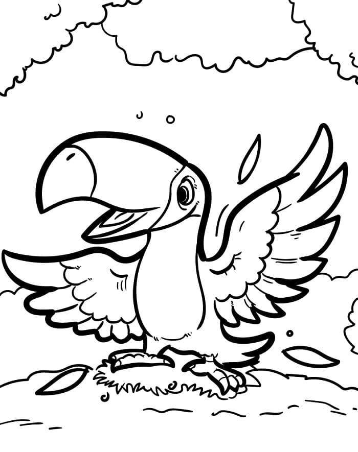 Uccello Normale da colorare