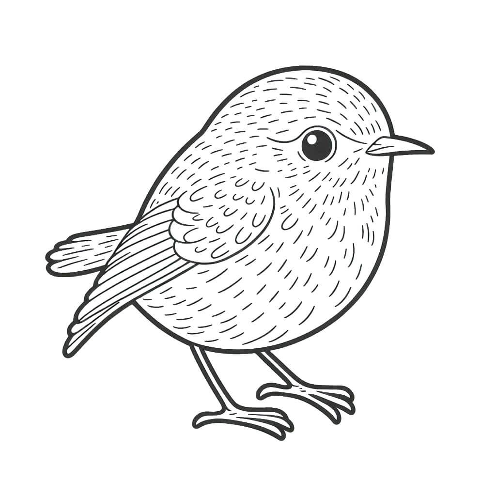 Uccello per Bambini di 2 Anni da colorare