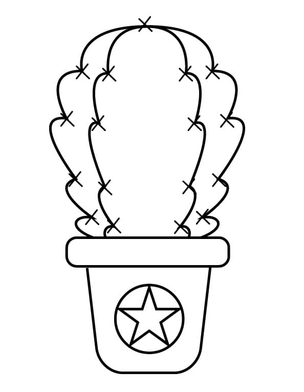 Un Cactus da colorare
