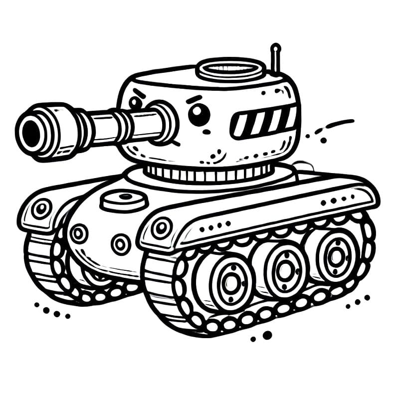 Un Carro Armato da colorare
