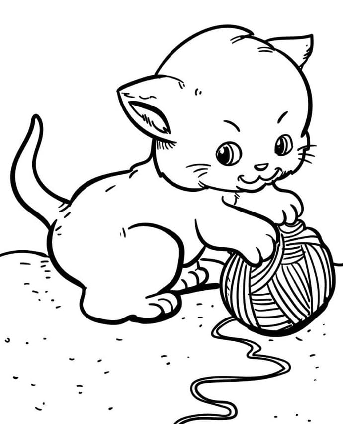 Un Gatto da colorare