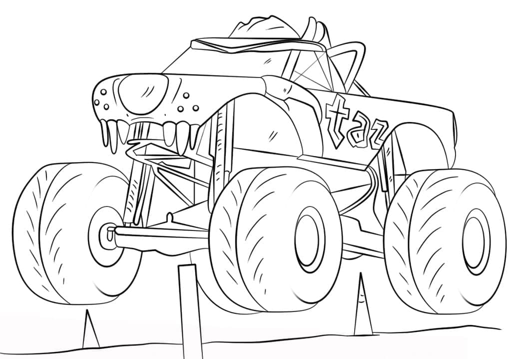 Un Monster Truck da colorare