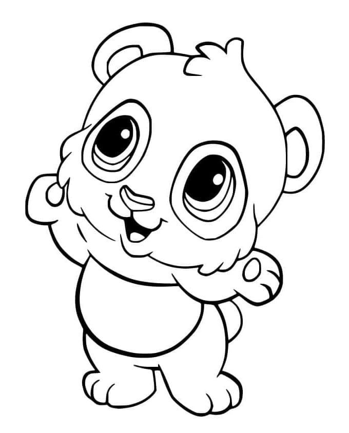 Un Panda Carino da colorare
