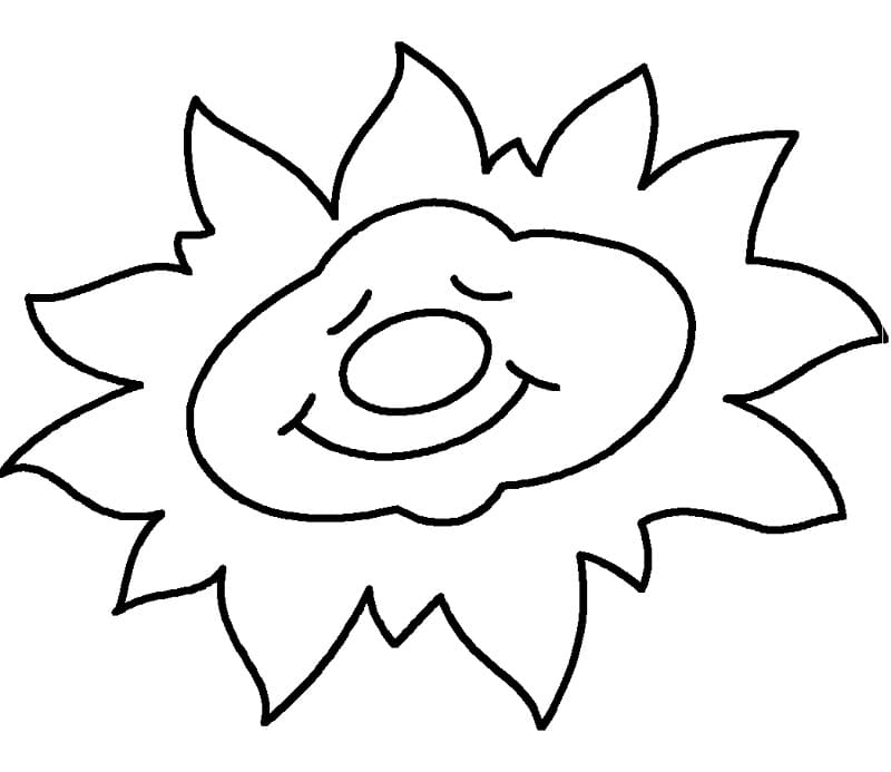 Un Sole Carino da colorare
