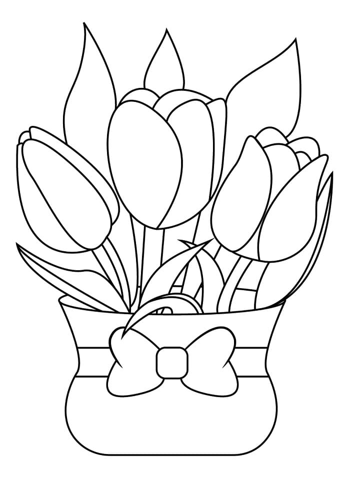 Un Tulipano da colorare