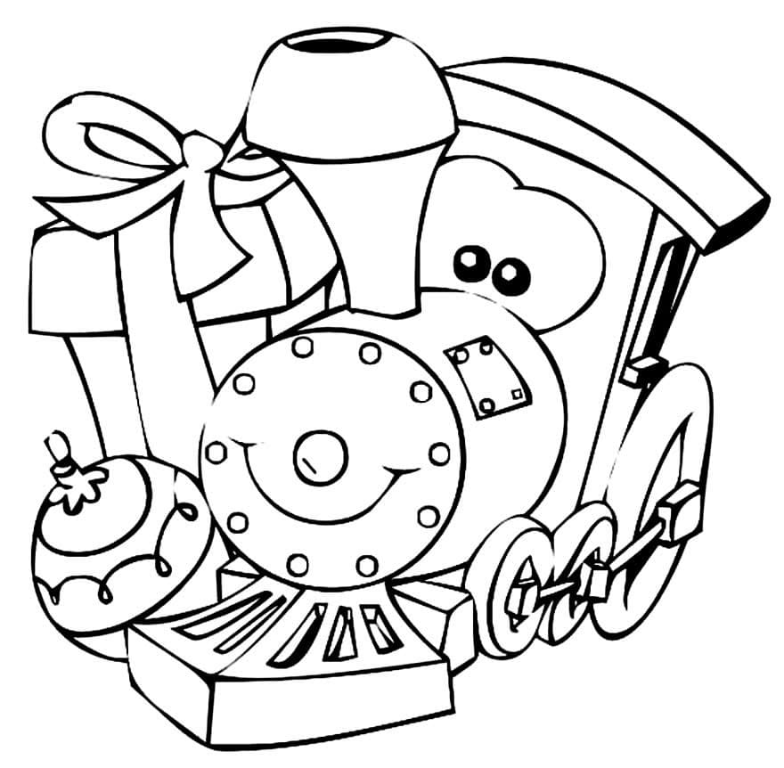 Un simpatico treno da colorare