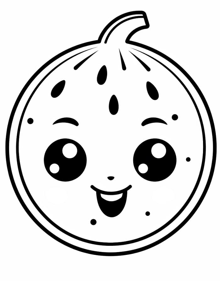 Un'Anguria da colorare