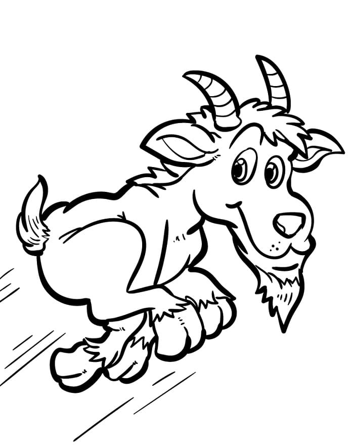 Una Capra da colorare