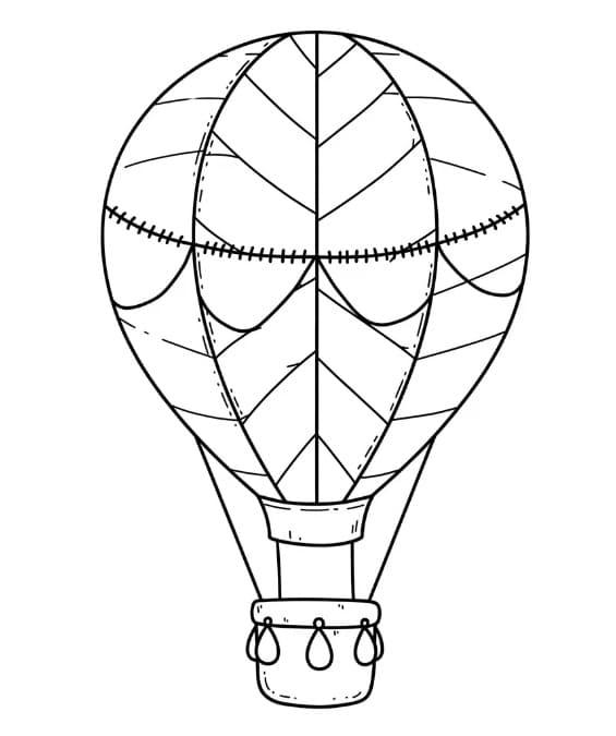 Una Mongolfiera da colorare