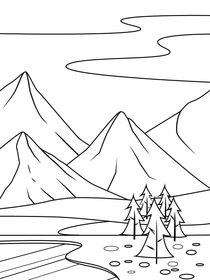 Una Montagna da colorare