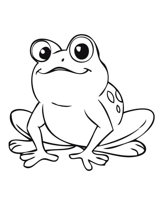 Una Rana Carina da colorare