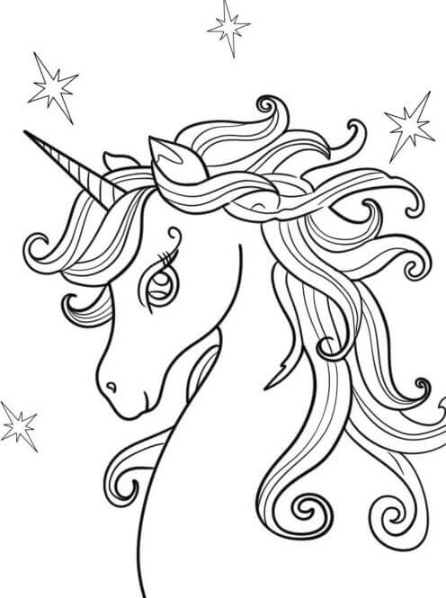 Unicorno Base da colorare