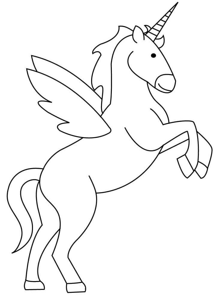 Unicorno Gratis Stampabile da colorare