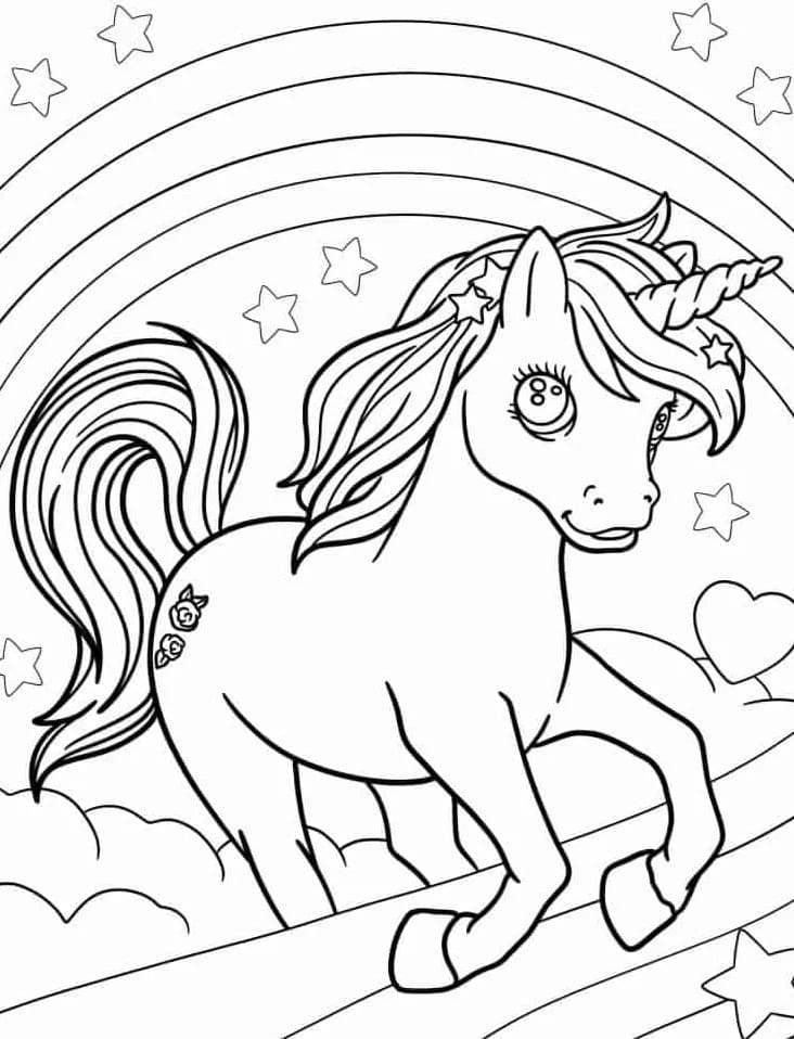 Unicorno Gratuito da colorare