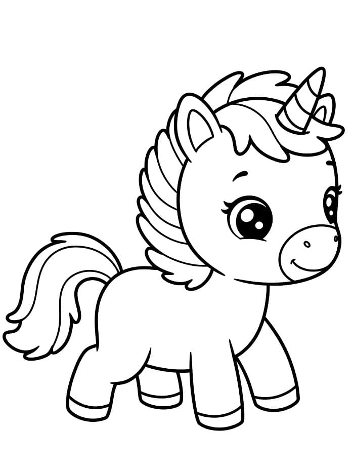 Unicorno Mitico da colorare