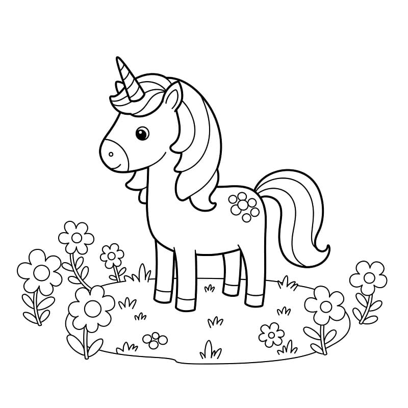 Unicorno Straordinario da colorare