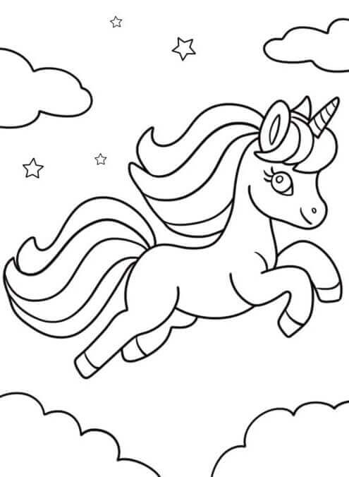 Unicorno da colorare