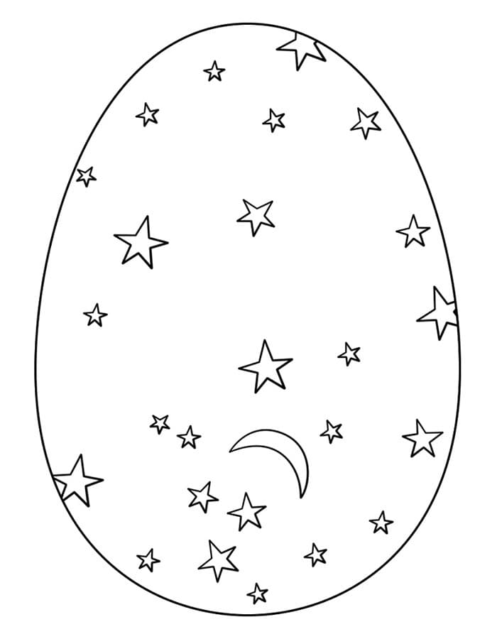 Uovo di Pasqua Meraviglioso da colorare