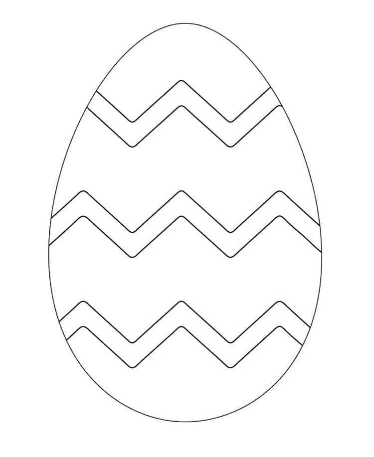 Uovo di Pasqua a Costo Zero da colorare