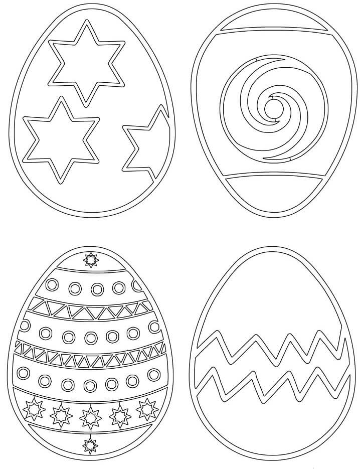 Uovo di Pasqua per Bambini da colorare