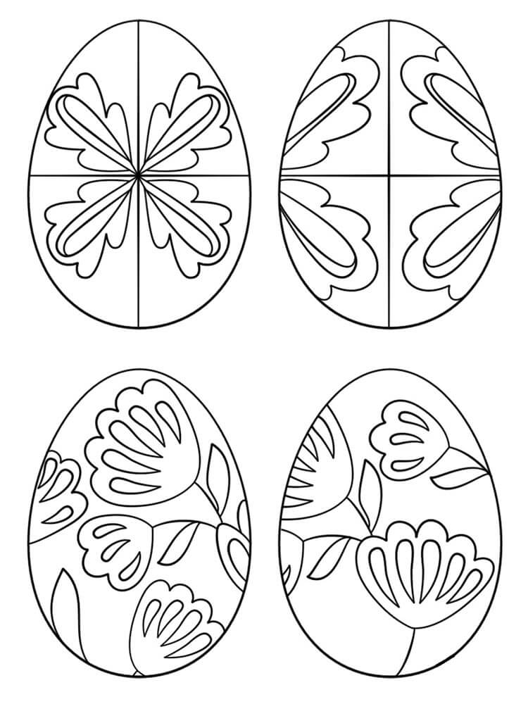 Uova di Pasqua da colorare