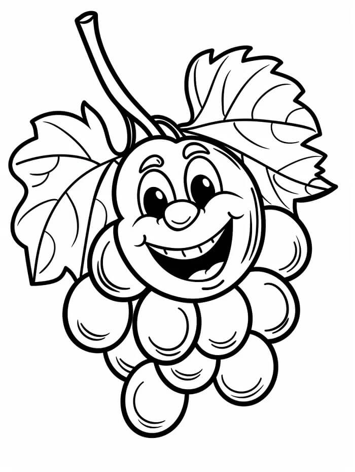 Uva Normale da colorare