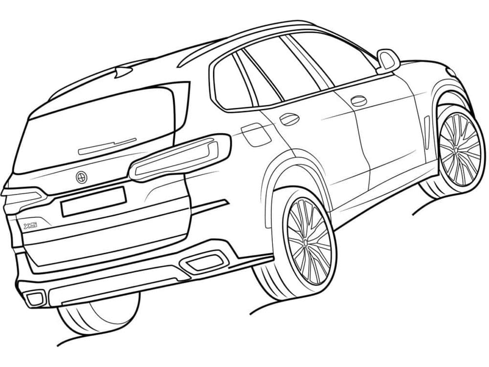 Veicolo BMW da colorare