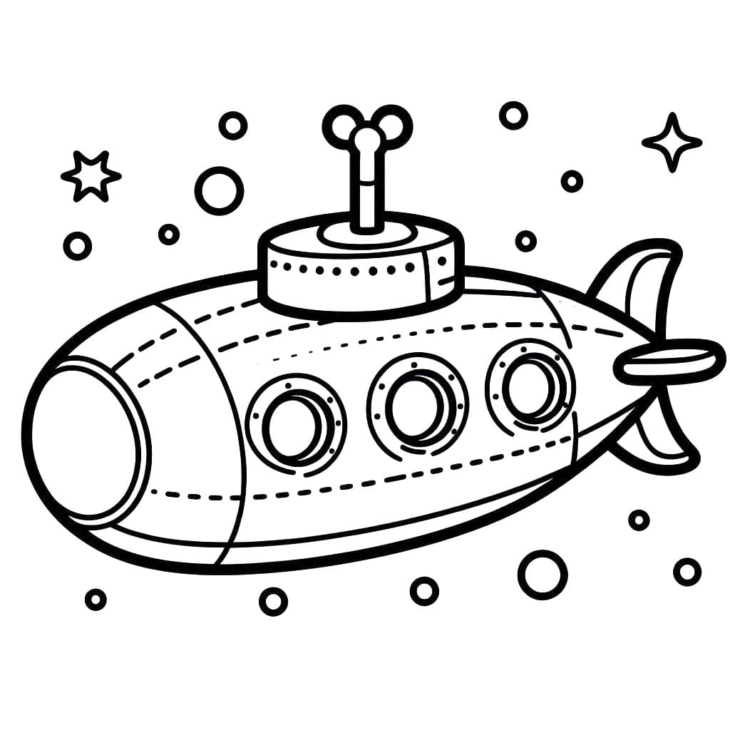 Sottomarini da colorare