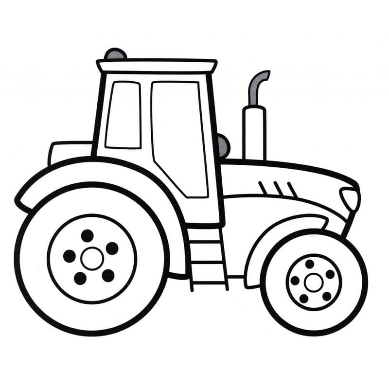 Veicolo Trattore da colorare