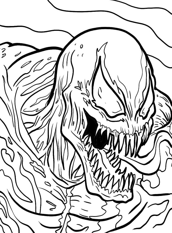 Venom Fantastico da colorare