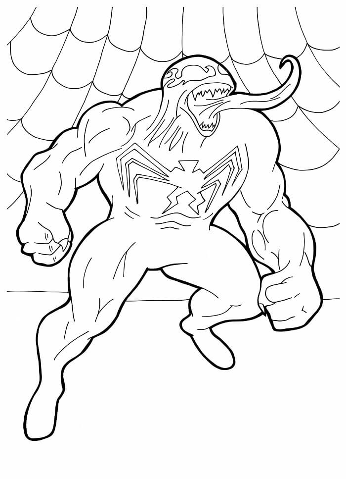 Venom Gratuito per Bambini da colorare