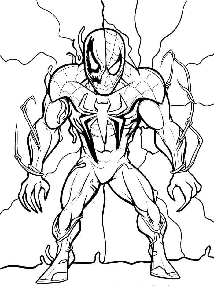 Venom Stupendo da colorare