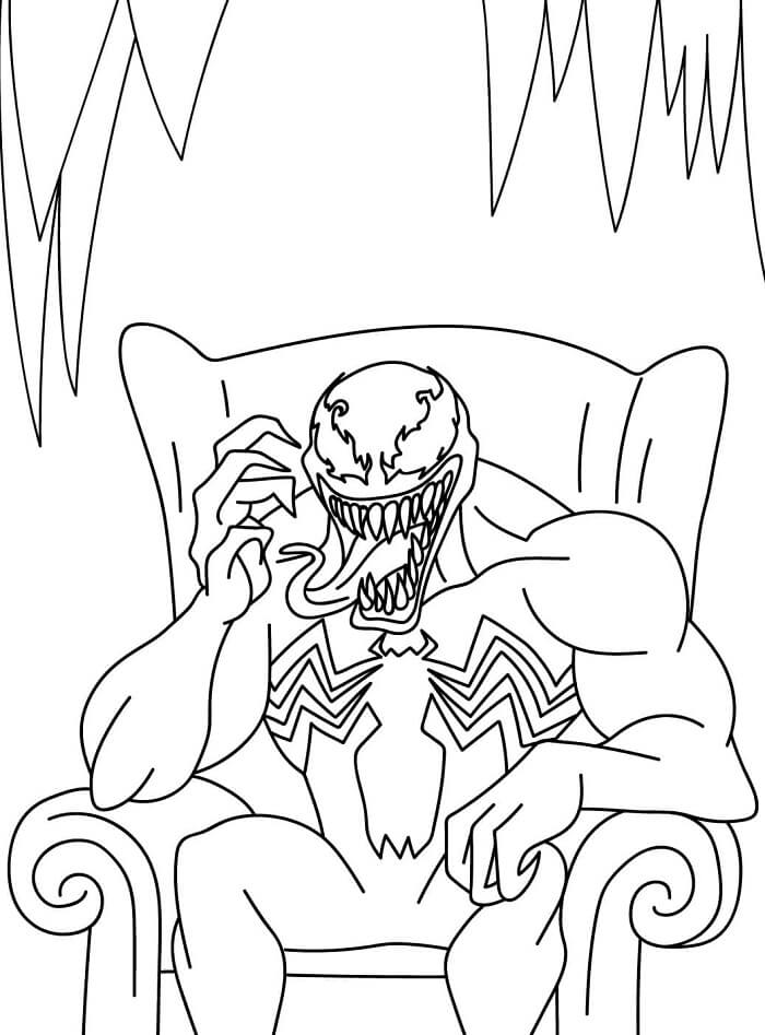 Venom malvagio da colorare