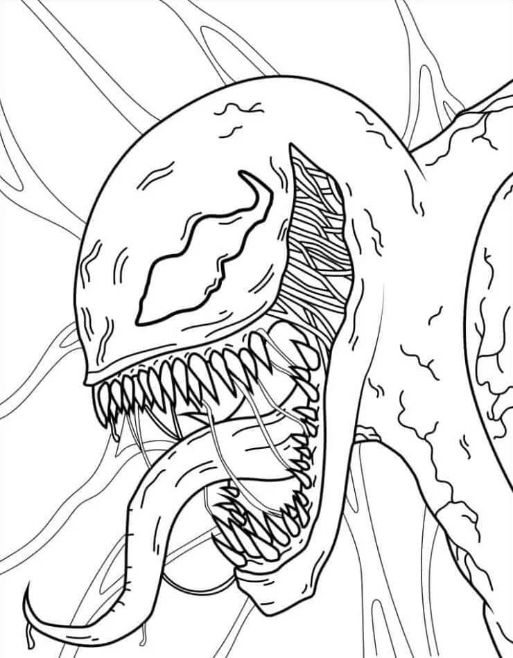 Venom per Bambini di 3 Anni da colorare