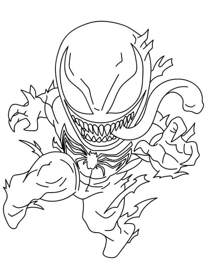 Venom per Bambini di 6 Anni da colorare