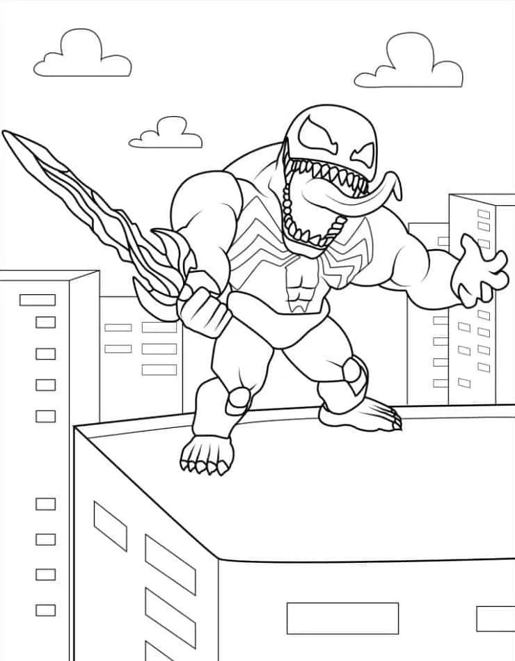 Venom per Bambini da colorare