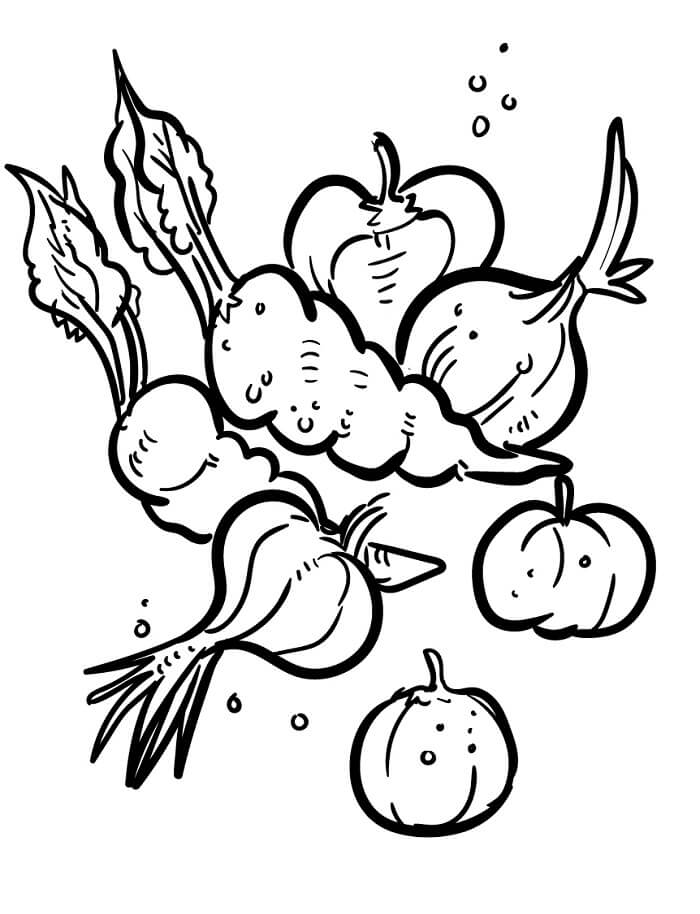 Verdura (6) da colorare